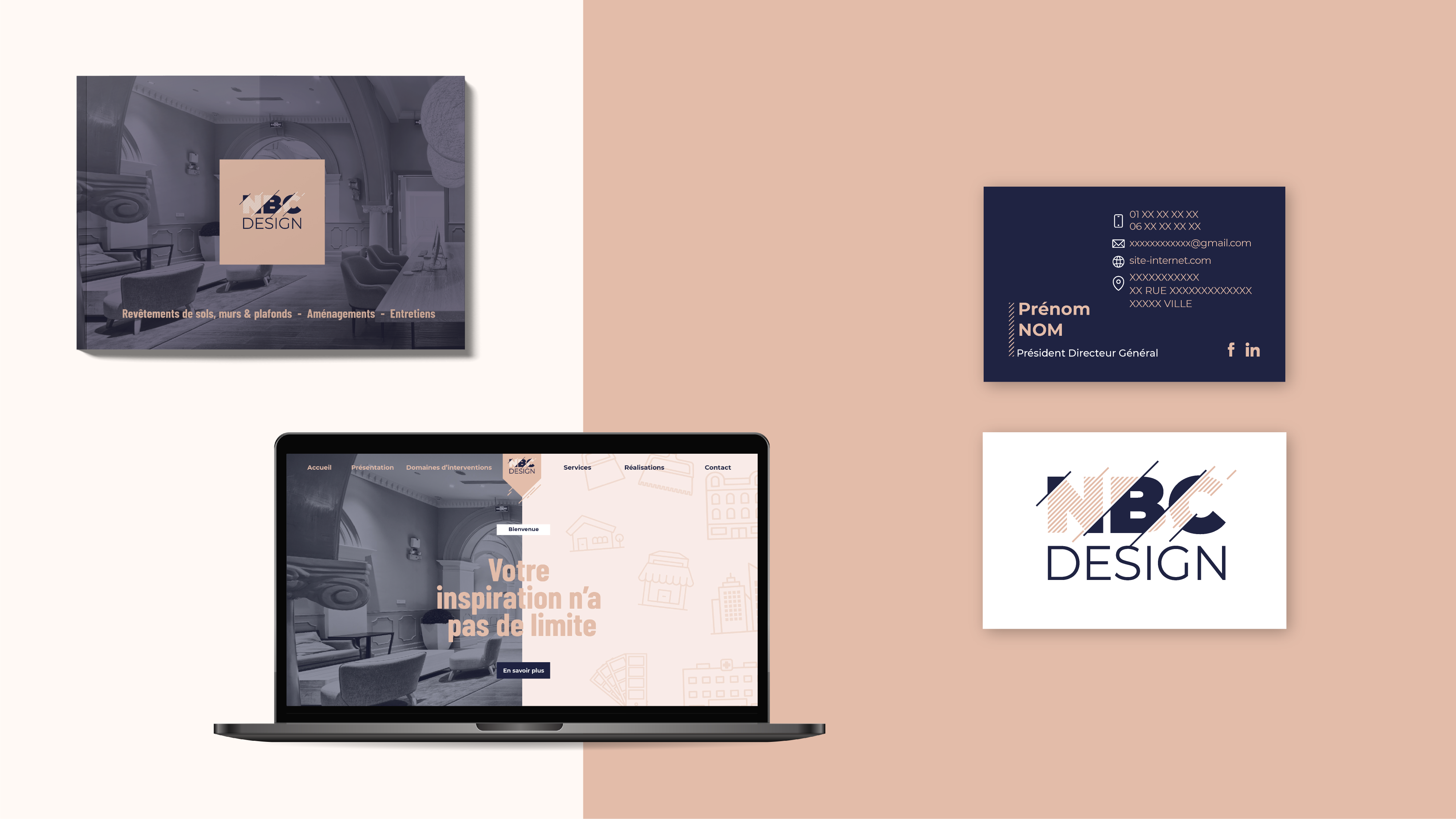 NBC-design, logo, cartes de visite, site vitrine, catalogue