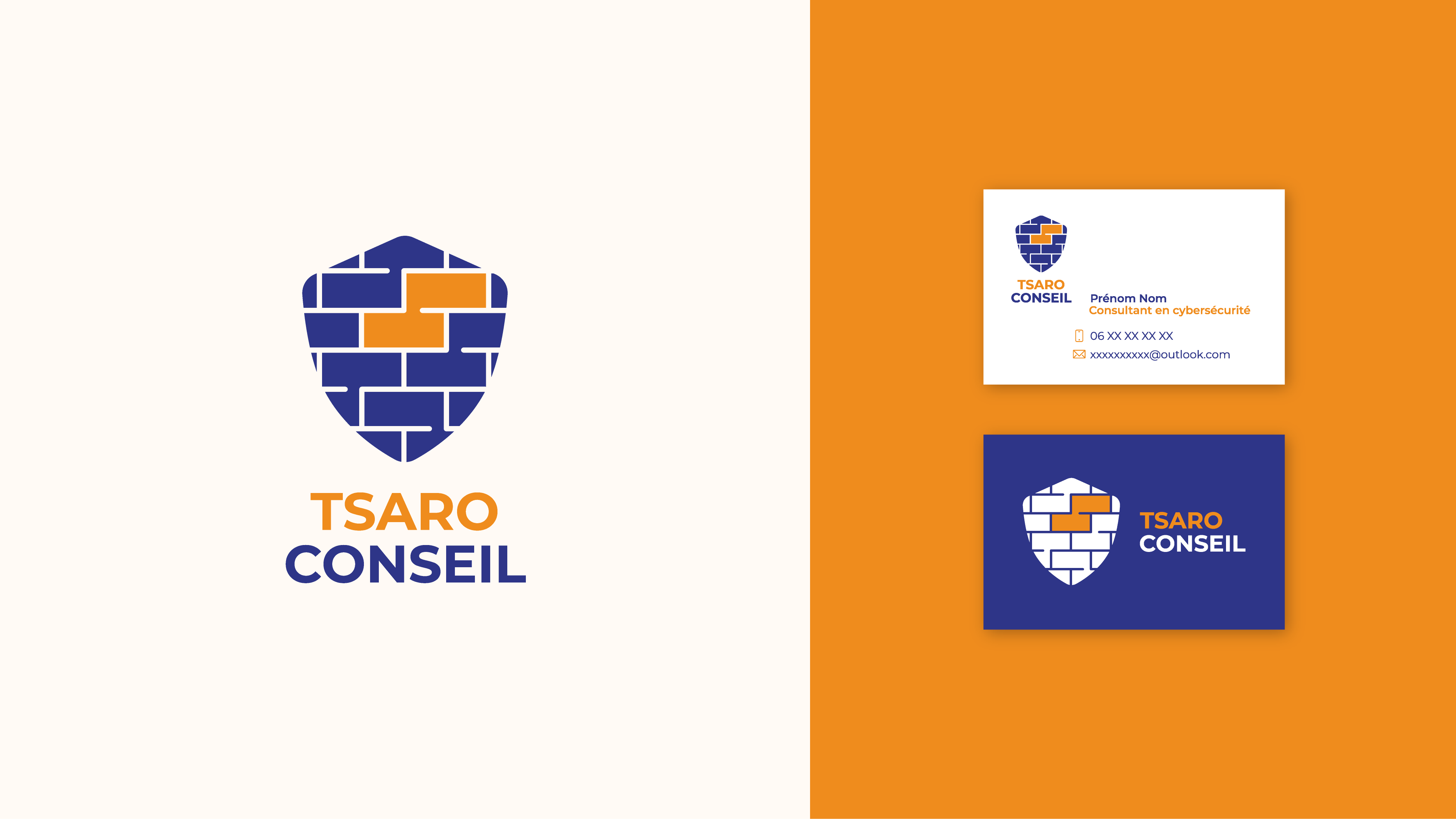 Tsaro conseil, logo, cartes de visite